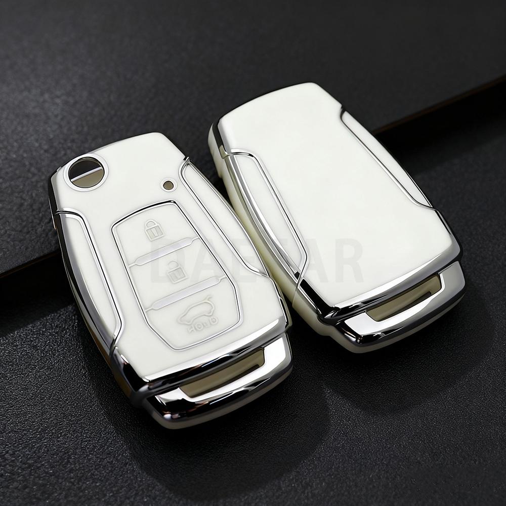 TPU Car Key Fob Bag for SsangYong Kyron 2 Sanka Actyon Korando Tivoli 2020 Musso Korea Car Flip Key Case Cover Shell Accessories
