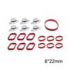 1 Set 22/33mm Car Air Intake Inlet Manifold Swirl Blanks Flaps Plate Cover Gaskets Repair Delete Kit for BMW M57 E39 E46 E83 E38