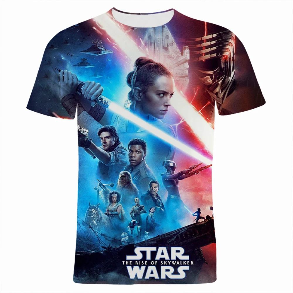 Disney Summer 3d Print Star Wars T-shirt For Teen Casual Clothes  Tee Fashion Oversized T Shirt Harajuku Male Top