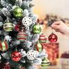 Christmas Tree Balls Ornaments 12 Pieces Ball Baubles Decor 2.4 Inches Shatterproof Baubles Ornaments For Home Winter Party