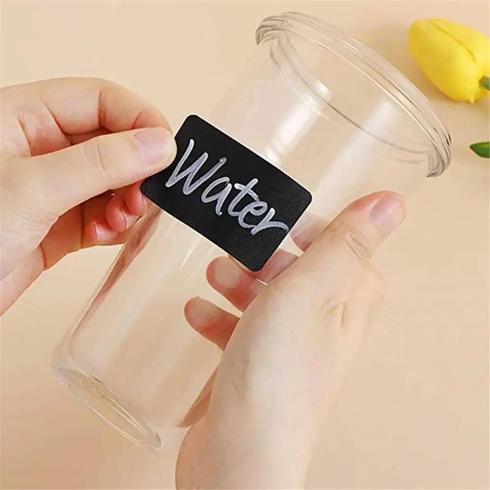 120 szt./rolka Etykiety na słoiki Zmazywalna etykieta na tablicę kredową Wodoodporna naklejka Craft Kitchen Blackboard Sticker Butelki Tag Marker Naklejka