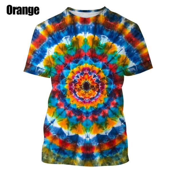 

Модная цветная печатная 3D-футболка с принтом в стиле хип-хоп с коротким рукавом, повседневные футболки S синий