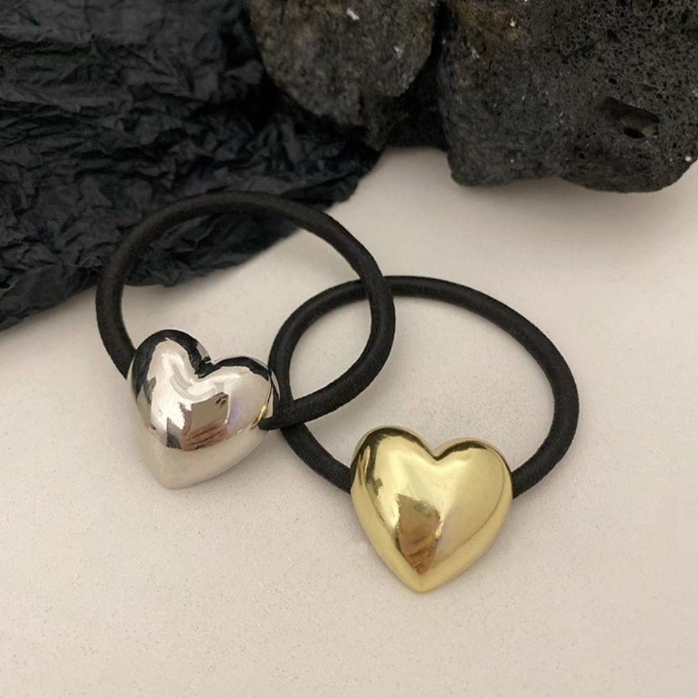 Metal Ponytail Hair Pin Large Elastic Hair Ties High Quality Horsetail Retainer