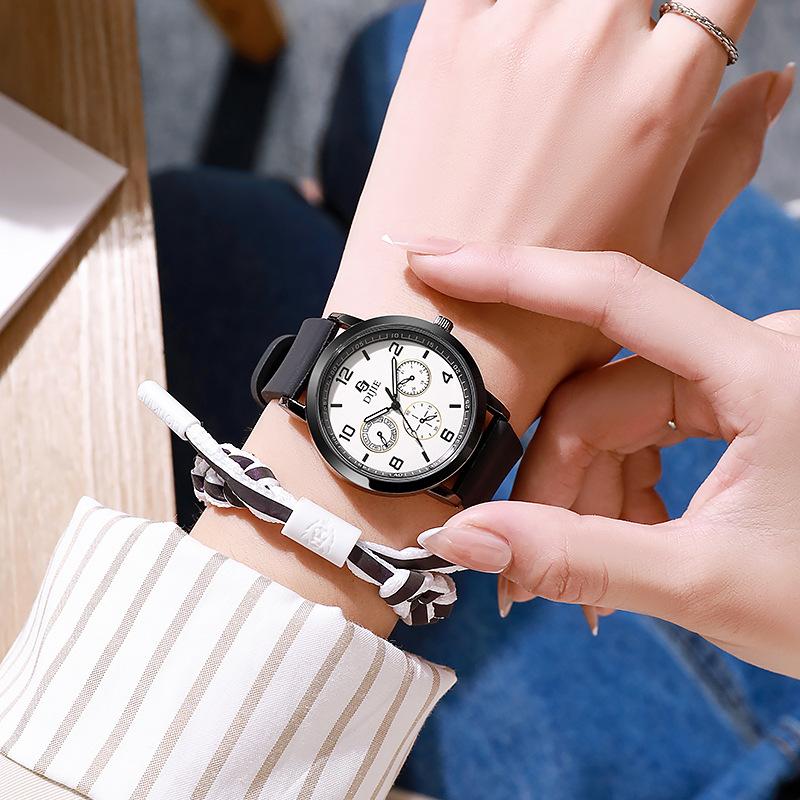 Trendy Personality High-End Sense Watch Men'S And Women'S High School Students Simple Waterproof Cool Cool Watch