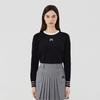 MARTINE GOLF Back Lettering Round Knit_Black