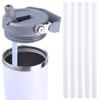 5pcs Reusable Straws For Stanley 30oz Tumbler Replacement Plastic Straws&Cleaning Brush&Leak Proof Lid Wear-Resistant Cup Access