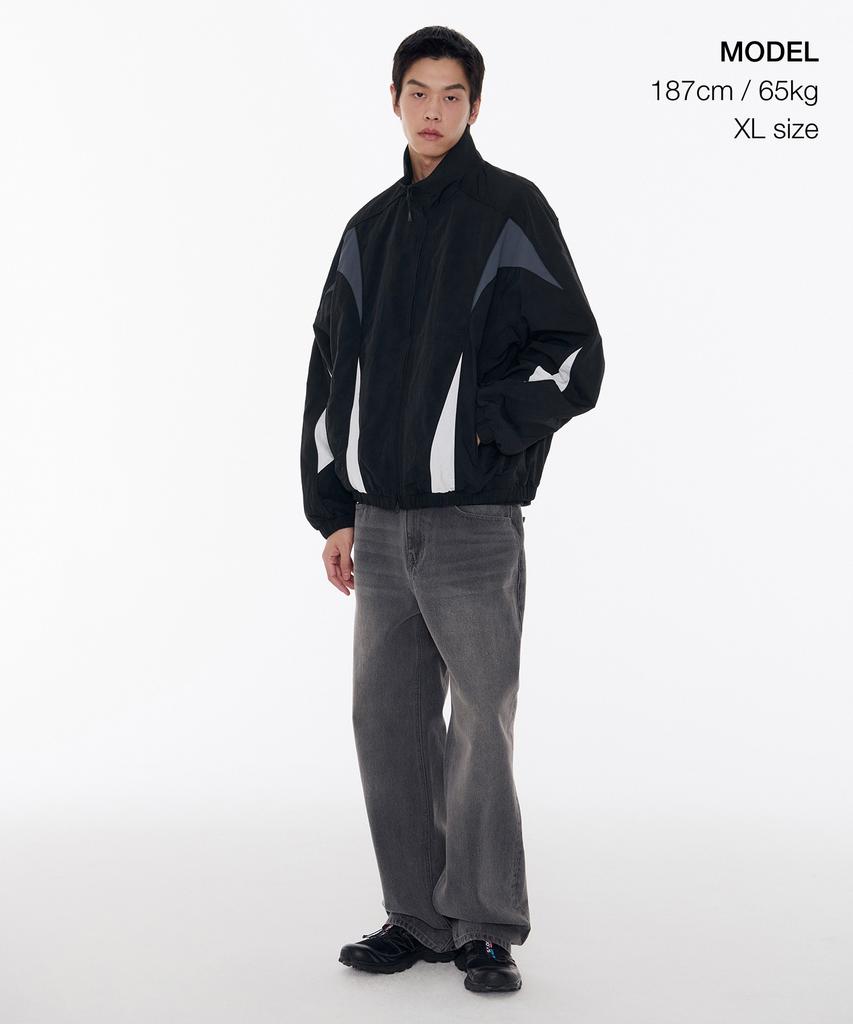 Musinsa Standard Oversized Retro Track Jacket [Black]