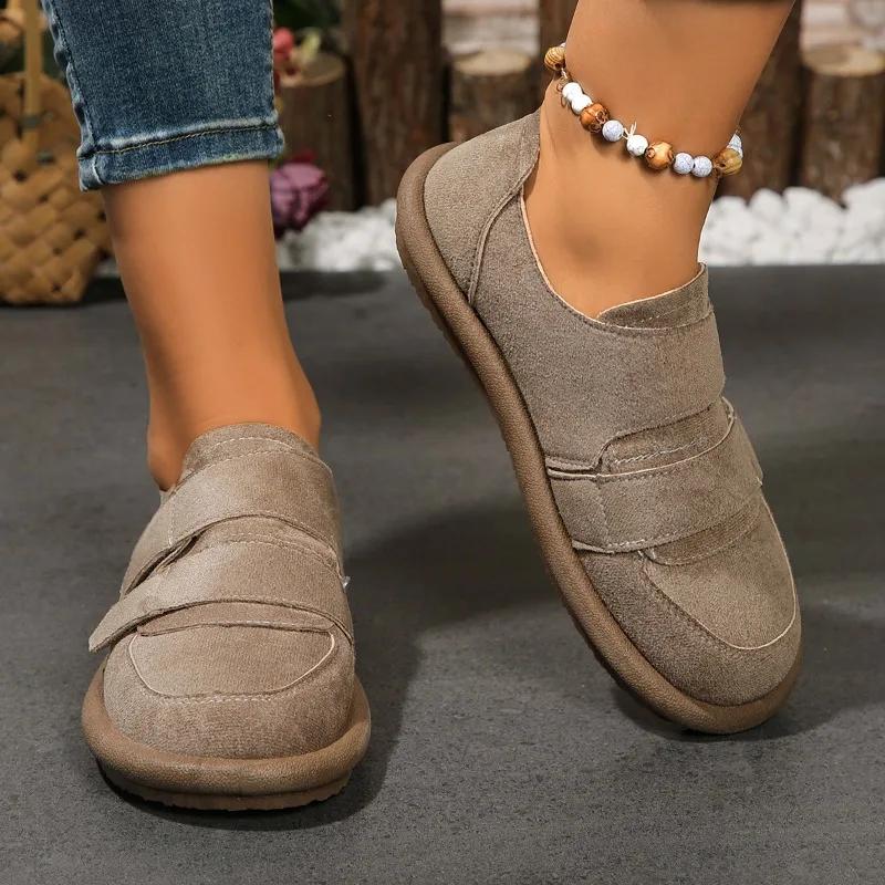 Fashion Spring and Autumn Fashion Women's Shoes 2024 High Quality Solid Color Round Toe Low Heel Comfortable Women's Flat Shoes
