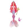 Mermaid Dolls Music Lighting Kids Toys Colorful Doll Body Pink Blue Red Purple Hair Miniature Accessories For Children DIY Game