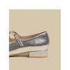 French Mary Jane Shoes Women's Head Silver Fairy Shoes Gentle Single Shoes 2025 New Spring British Style Small Leather Shoes
