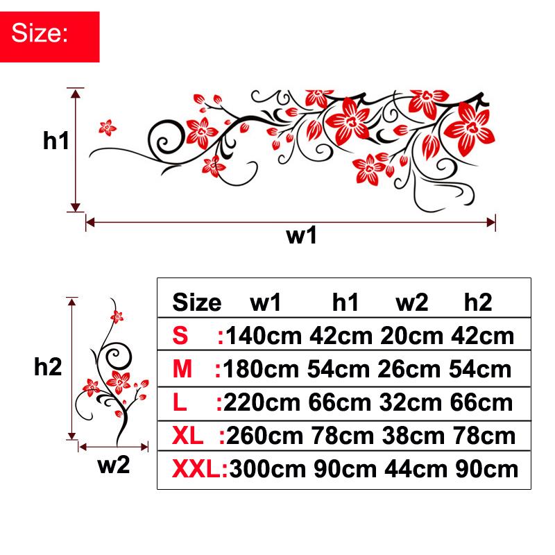 Modern Flower Rattan Acrylic Wall Stickers 3D DIY Wallpaper Living Room TV Background Wall Decal Home Decor