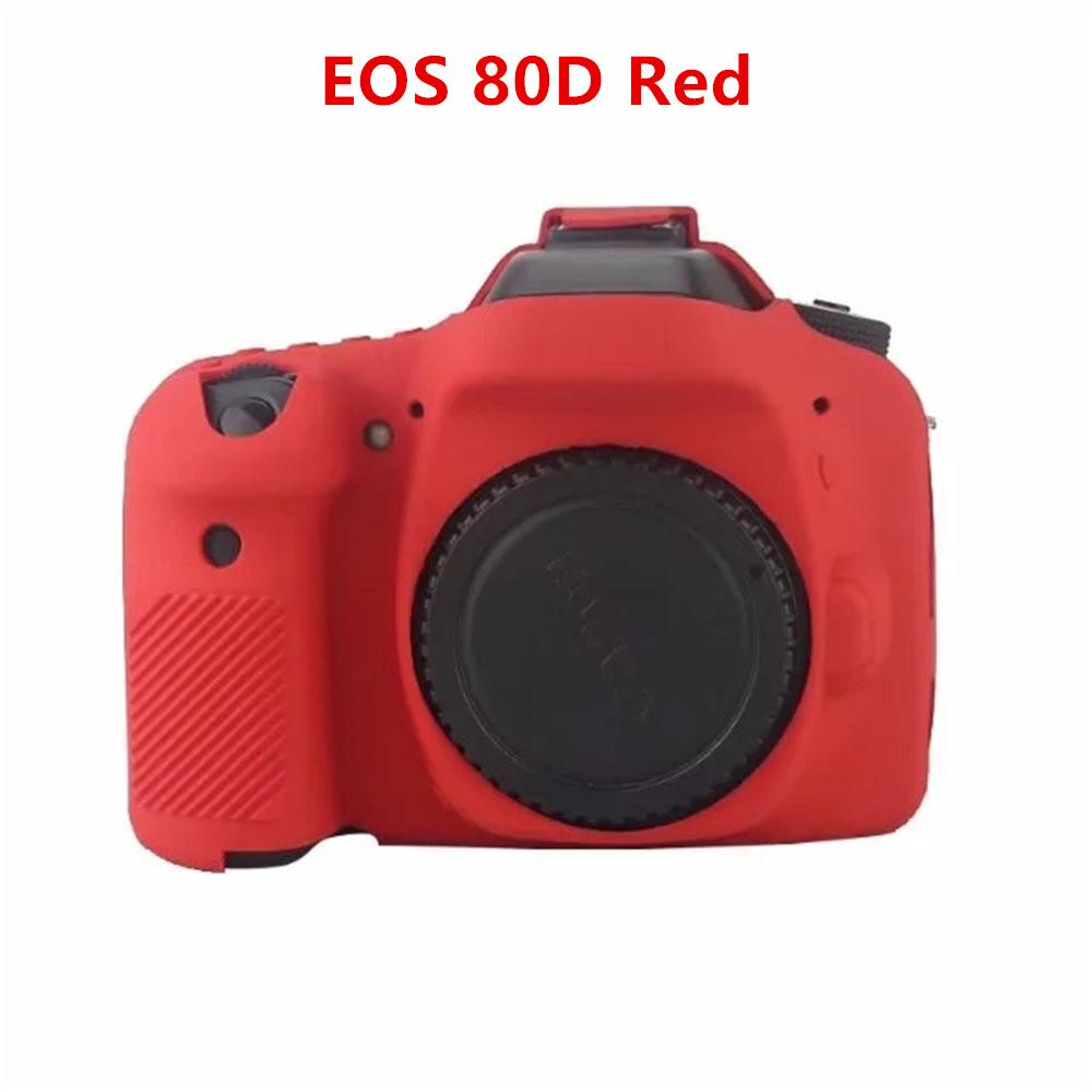 Soft Silicone Armor Camera Body Case For Canon EOS 750D 80D 800D 850D 1300D 1500D 200D 200D II Protective Skin Cover