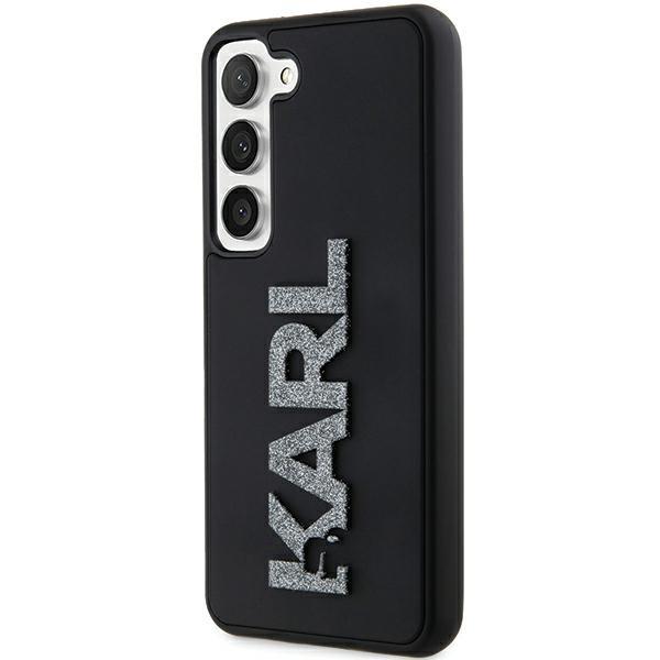 Karl Lagerfeld Klhcs24S3Dmbkck S24 S921 Czarny/Black Hardcase 3D Rubber Glitter Logo