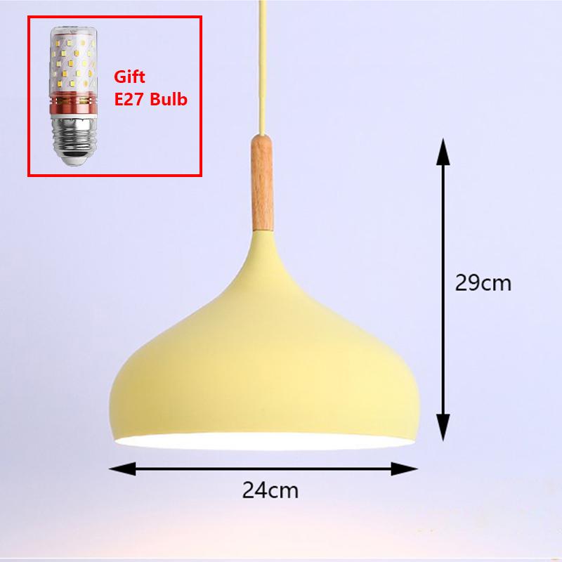 Lămpi Suspendate LED Macaroon Candelabru Restaurant pentru Studiu Dormitor Cafenea Iluminat Dining Lumini Suspendate