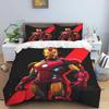 Iron Man Print Cartoon Duvet Cover Bedding Set, Anime-themed Home Decor, Suitable for Children and Adults.