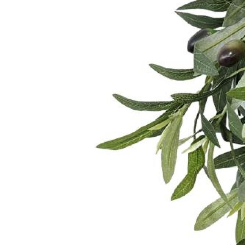 

24 Inch Artificial Olive Branch Wreath Teardrop Swag Faux Greenery Hanging Pendant for Wedding Arch Party Wall Home Decor China Mainland