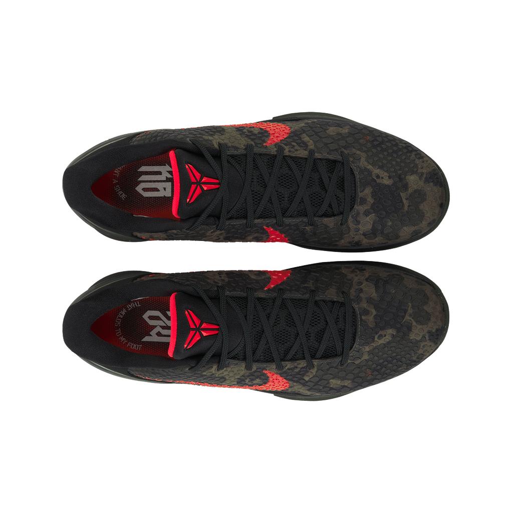 Nike Zoom Kobe 6 Protro İtalyan Camo 2024 Unisex Spor Ayakkabı Yeşil Siyah Crimson-Bog FQ3546-001
