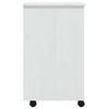 MOSS Mobile Drawer Cabinet in White Solid Pine Wood