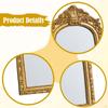 Decorative Vintage Vanity Mirror, Made of Resin, with An Arched Frame, Ideal for Parties.