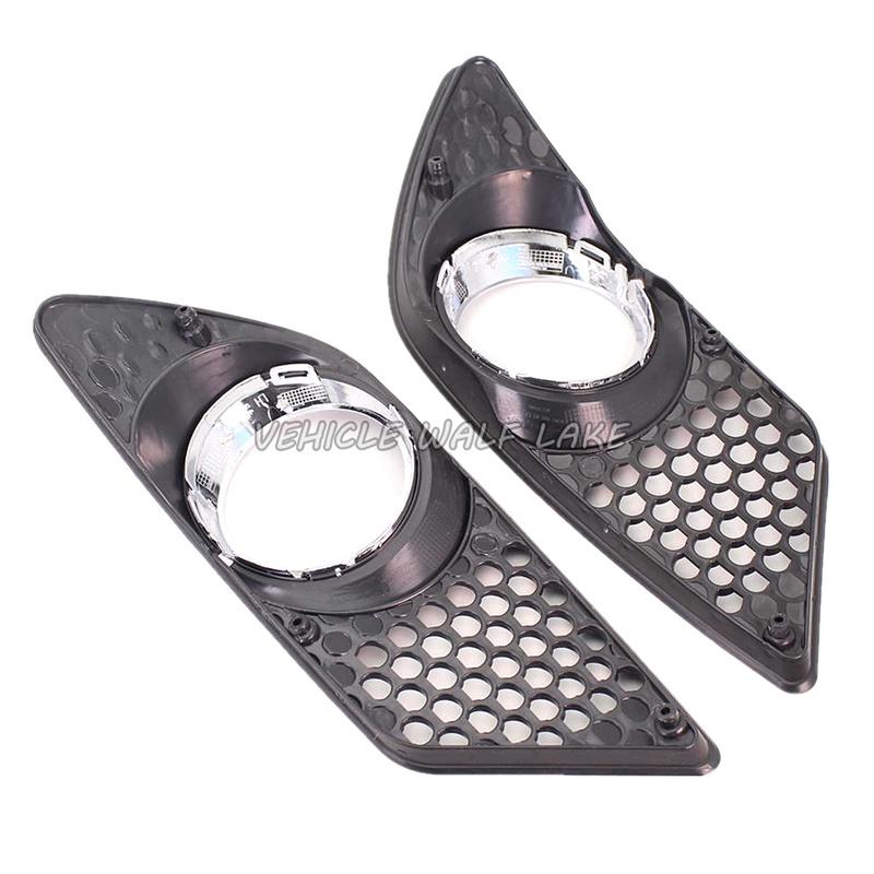 For Mercedes Benz C Class W204 AMG 2008 2009 2010 Car-Stying Front Fog Lamp Light With Bulbs + Grille Cover