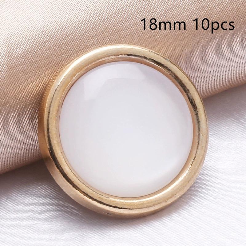 10Pcs 18/20/25Mm Flower Pearl Rhinestones Plastic Shank Buttons For Women Garment Jacket Sweater Handmade Sewing Accessories