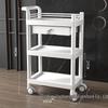 Compact Beauty Salon Trolley: Mobile Hand Push Storage Rack for Household Tools