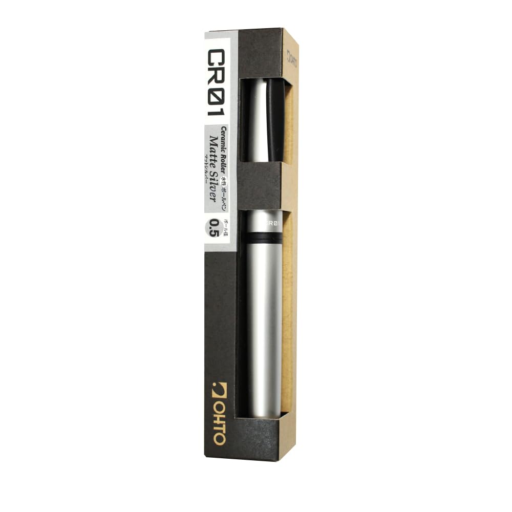 auto Ballpoint Pen CR01 Matte Silver Water-Based (CR01-05-MSV)