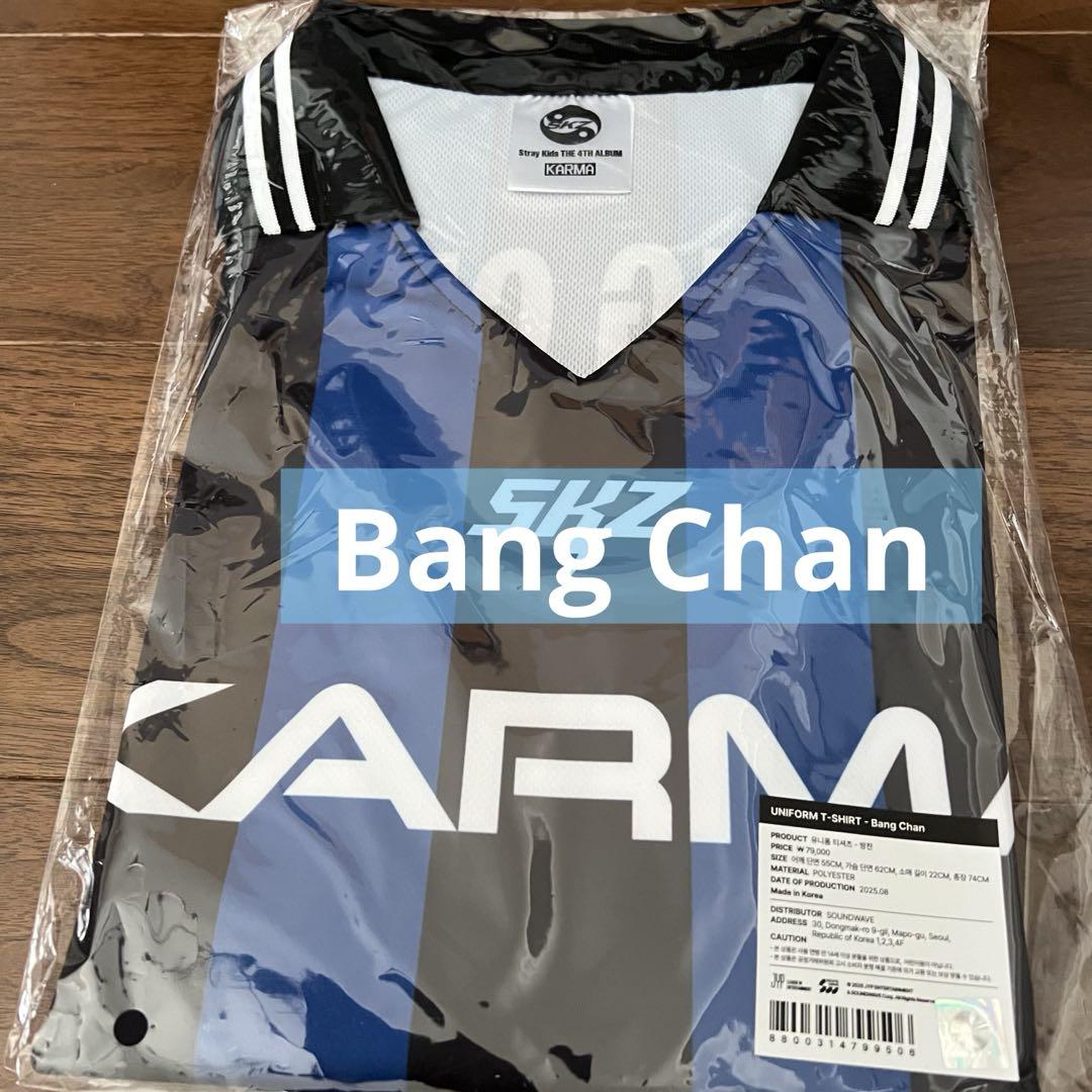 

[USED] straykids KARMA Pop-Up Uniform T-Shirt Bang Chan