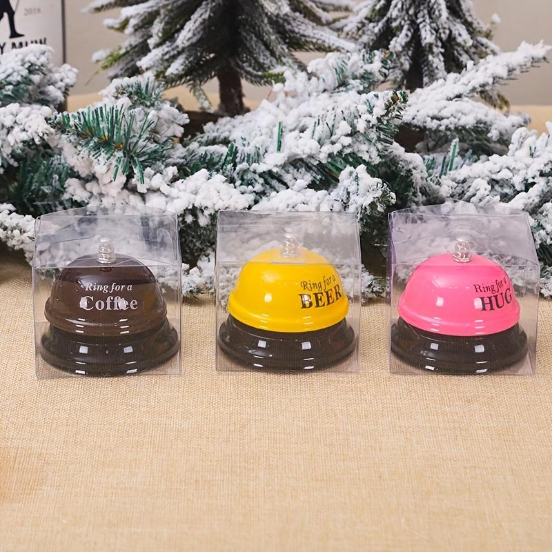 Unique Bell For Service Call Desk Crisp & Clear Sound Metal Service Bell for Kitchen Hotel Restaurant Bar Handheld Call Bell