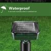 1/2/4PCS Solar Powered Ultrasonic Pest Repeller Waterproof Mole Snake Mice Rodent Repellent for Outdoor Garden Yard Farm