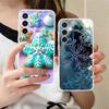 Winter Snowflake Mobile Cell Phone Case for Samsung Galaxy S25 S24 S23 S22 S21Plus FE Ultra Clear Colorful Cover Pretty Cover