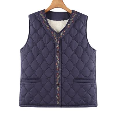 Omas Winterweste mit Fleece und verdickter warmer Weste