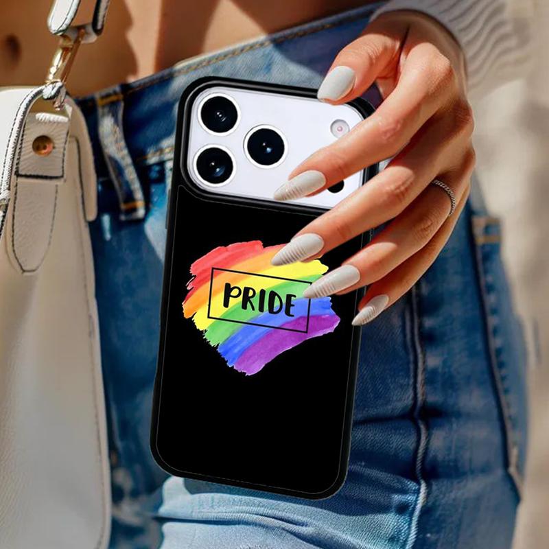 Gay Pride Flag LGBT soft Phone Case For iPhone 17 Air 14 15 13 12 Max Cover For Apple 14 15 16 16e 11 Pro Max Plus Coque