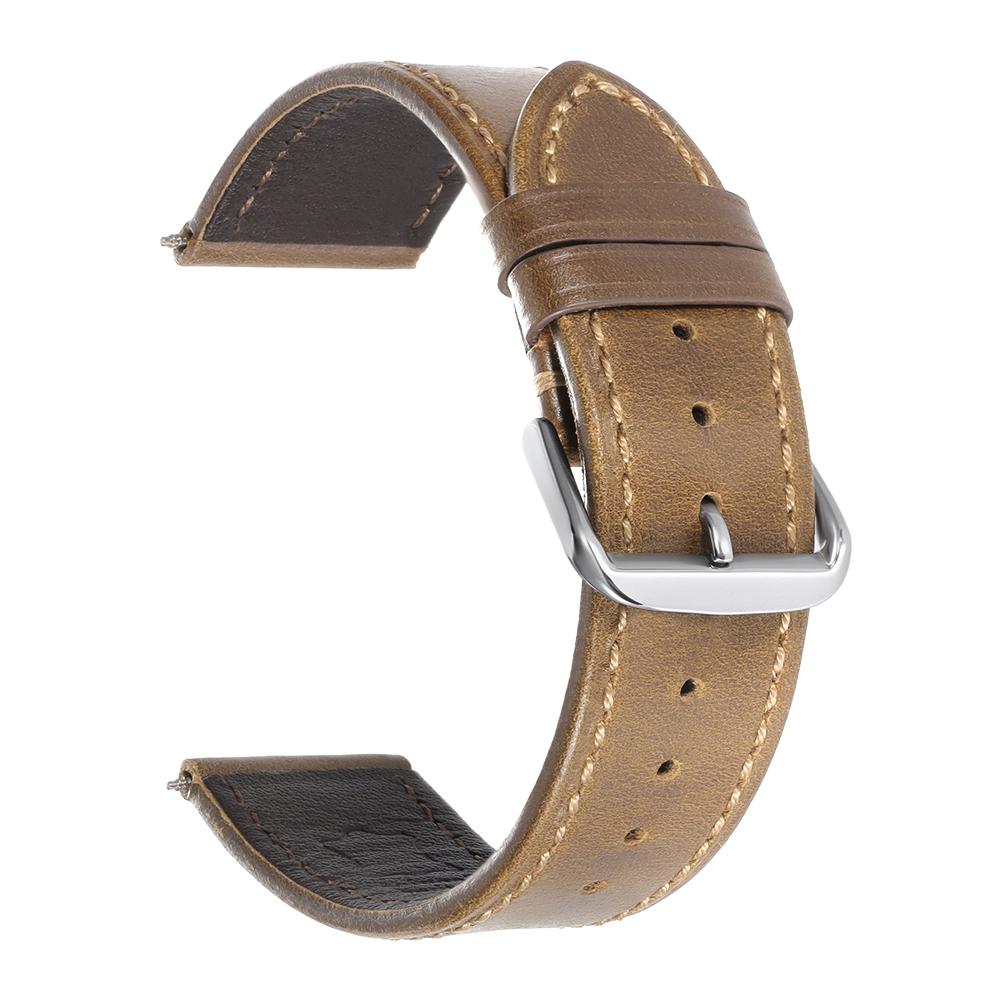 Retro Genuine Leather Strap Oil Wax Discoloration Cowhide Leather Band 18/20/22mm High Quality Business WatchBand Accessories
