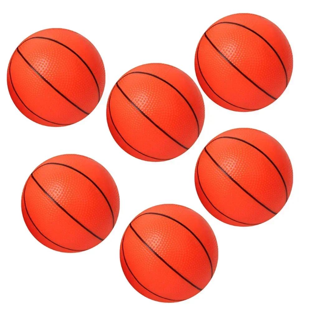 6 Adet 12cm Küçük Basketbol Pompalı Mini Çocuk Şişme Basketbol Topları Çocuk İç Mekan Dış Mekan Spor Oyuncak Basketbol Eğlence