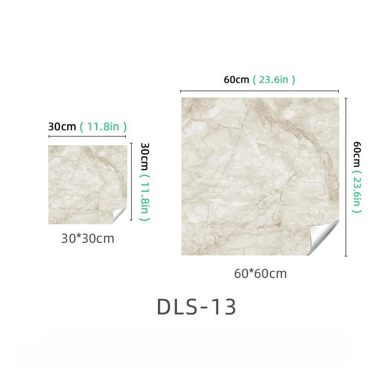 Imitation Marble Sticker Living Room Bathroom Tile Wallpaper Non-Slip Waterproof Floor Sticker Self-Adhesive
