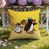 Cartoon Cute P-Pingu Cushion Cover Home & Car Dual-Scene Pillow Cover: Reversible for Premium Comfort
