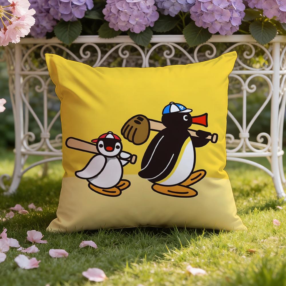 

Cartoon Cute P-Pingu Cushion Cover Home & Car Dual-Scene Pillow Cover: Reversible for Premium Comfort 30cmx30cm