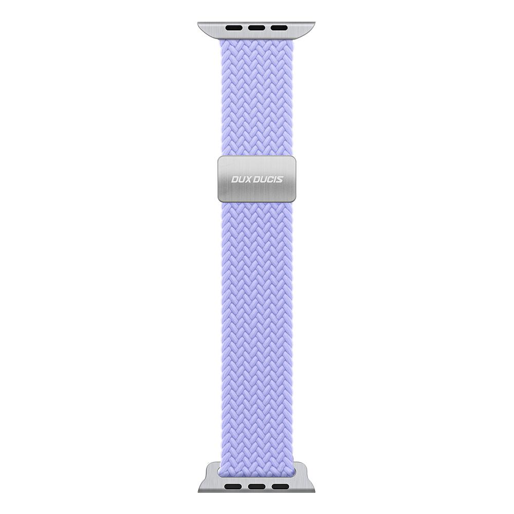 

DUX DUCIS Ultra Series Watch Band For Apple Watch Series 10 9 8 7 SE 6 5 4 3 2 1 42mm 41mm 40mm 38mm Elastic Nylon Magnetic Strap MistyPurple