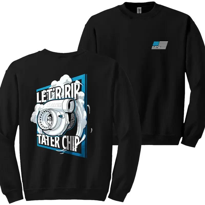 Cleetus McFarland “LET’R RIP” Turbo T Shirt Racing Crewneck with Front & Back XXXXL