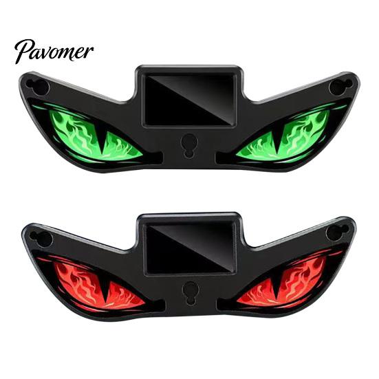 LED Devil Eye Car Decor Solar Eyes Light for Windshield, Magnetic Installation Window Warning Sign with Three Enthusiast Lighting Gear Smart