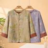 Datang Lady Mid-Aged Women's Thin Cardigan Blouse