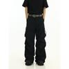 American-Style Functional Paratrooper Overalls Men's Pleat Design Pants High Street Ruan Handsome Straight Loose All-Match Casual Pants