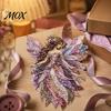 Fabric Craft Supplies Flower Fairy Patchwork DIY Kit, Layered Sewing Floral Wall Decoration Kit for Adults, Whimsical Home Decor