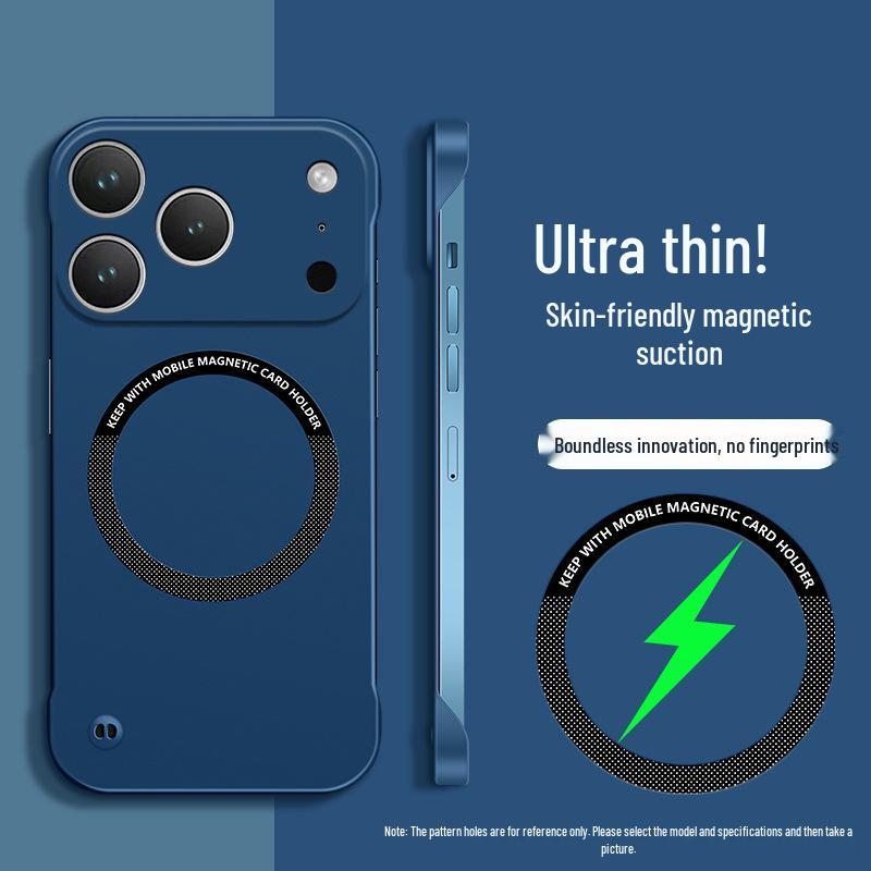 iPhone 16 Pro Max Borderless MagSafe Case - Apple 15/14 Protective Anti-Fall Cover