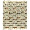 JQ Licensing Silky Trout Crossed Fishing Rods Supersoft Blanket