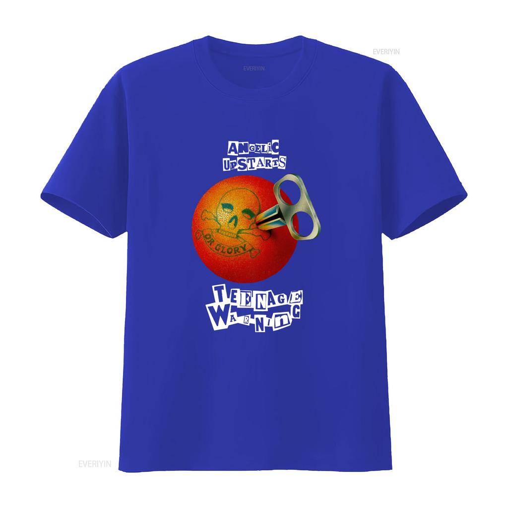Angelic Upstarts Teenage Warning T Shirt Oi Punk Rock Music Vintage Fashion Casual Streetwear Unisex