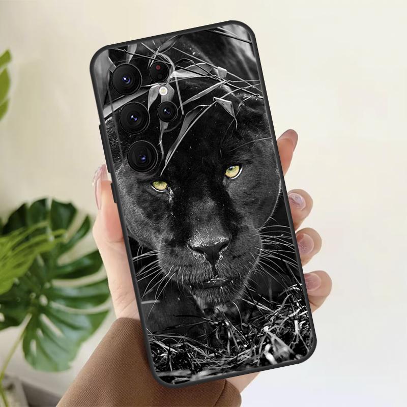 Animal Lion Tiger Soft Case For Samsung Galaxy S21 S22 S23 S24 S25 Ultra S9 S10 Plus S20 FE S24 FE Phone Cover