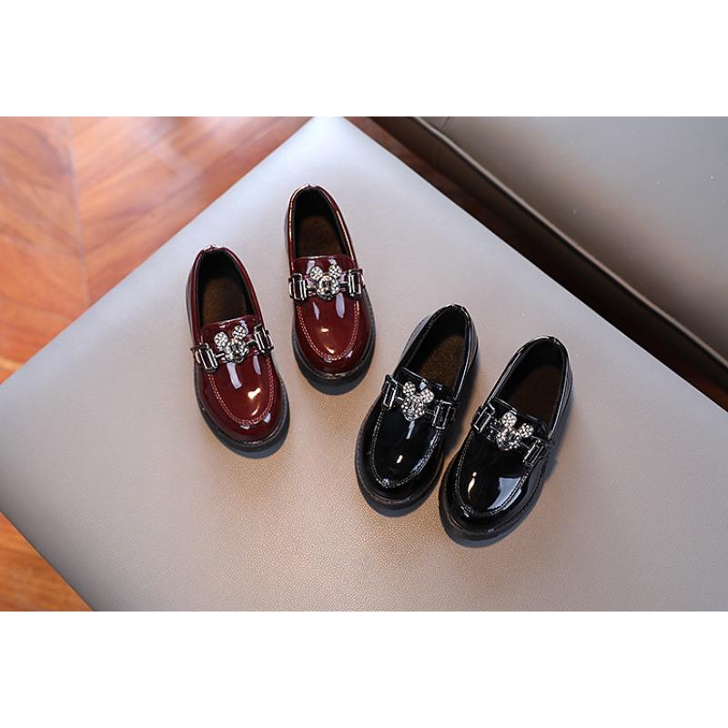 Kids Unisex British Style Casual Performance Leather Dress Shoes