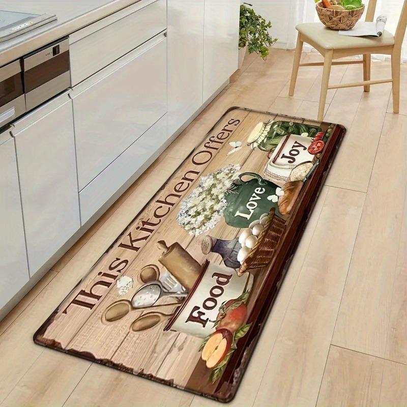 1PC Wild West Cowboy pattern Kitchen Rug Non-Slip Door Mat Pop design Bathroom Rug Bath Mat Carpet for Home Sink Laundry Decor